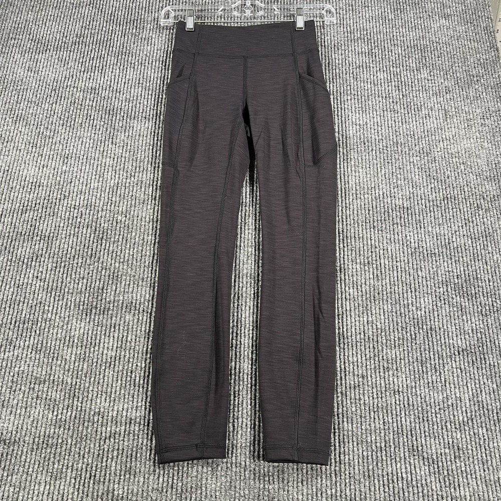 Lululemon‎ Pants Womens 2 Black Fast free 28 Tight Yoga Activewear Gym